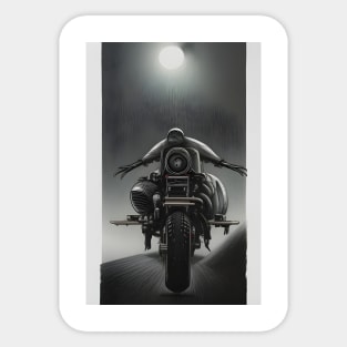 Moto chopper from the future №0002 Sticker